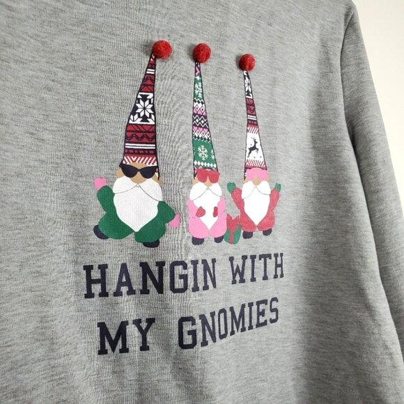 Wallflower Christmas Hangin With My Gnomies Sweater Size S Winter Gnome Holiday - Picture 2 of 5